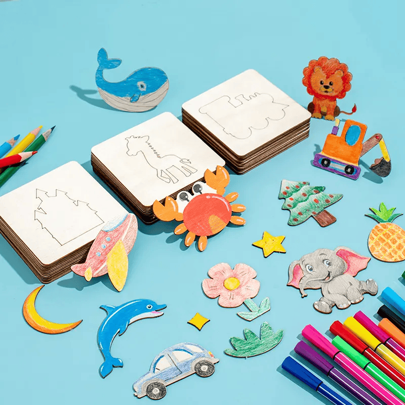 Wooden Painting Stencils Kit