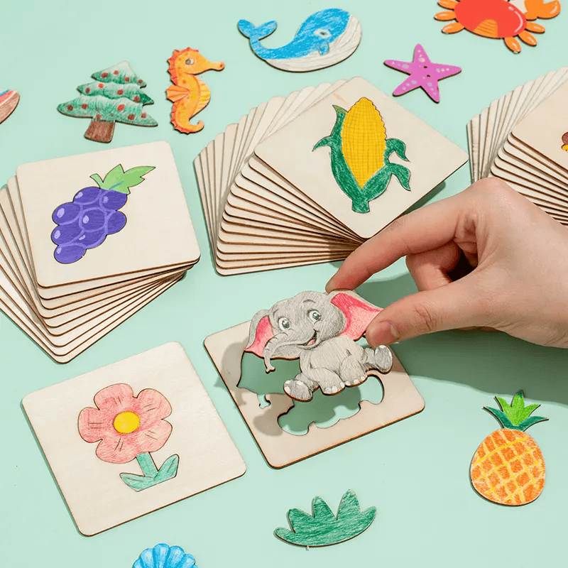 Wooden Painting Stencils Kit