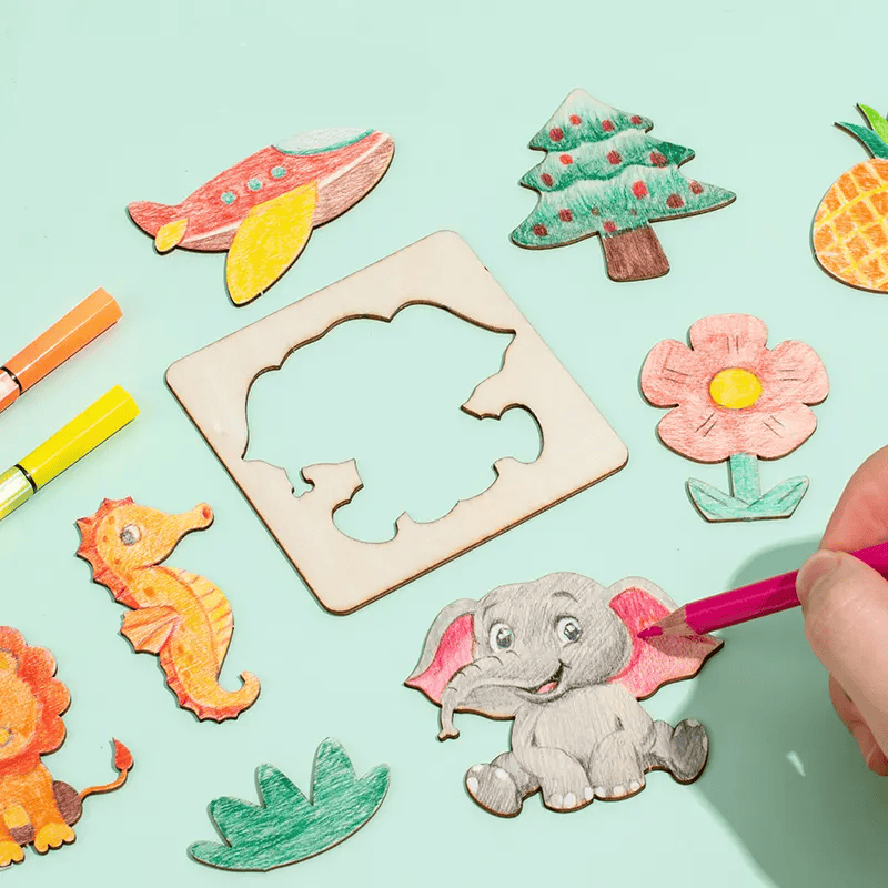 Wooden Painting Stencils Kit