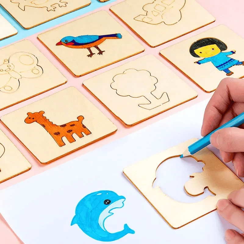 Wooden Painting Stencils Kit