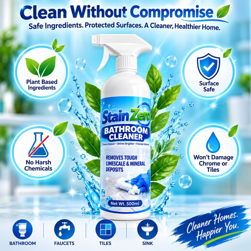 StainZero All-in-1 Bathroom Cleaner (500ml + 500ml FREE)