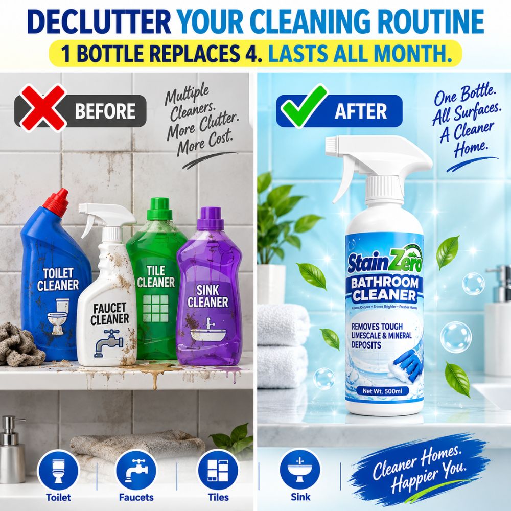 StainZero All-in-1 Bathroom Cleaner (500ml + 500ml FREE)