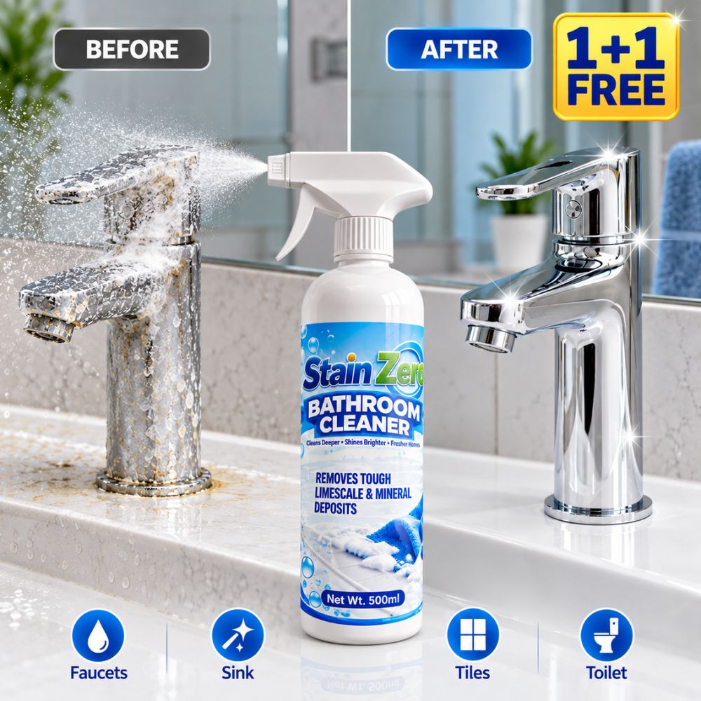 StainZero All-in-1 Bathroom Cleaner (500ml + 500ml FREE)