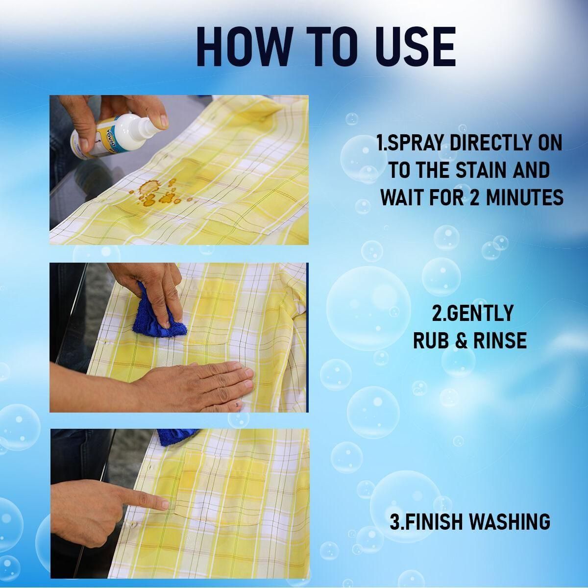 All in one Fabric Stain Remover (2 Bottle Pack)