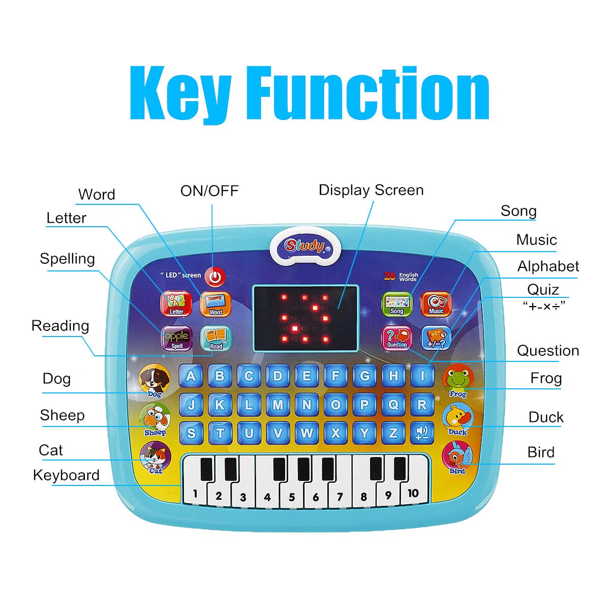 Kids Educational Computer with Piano