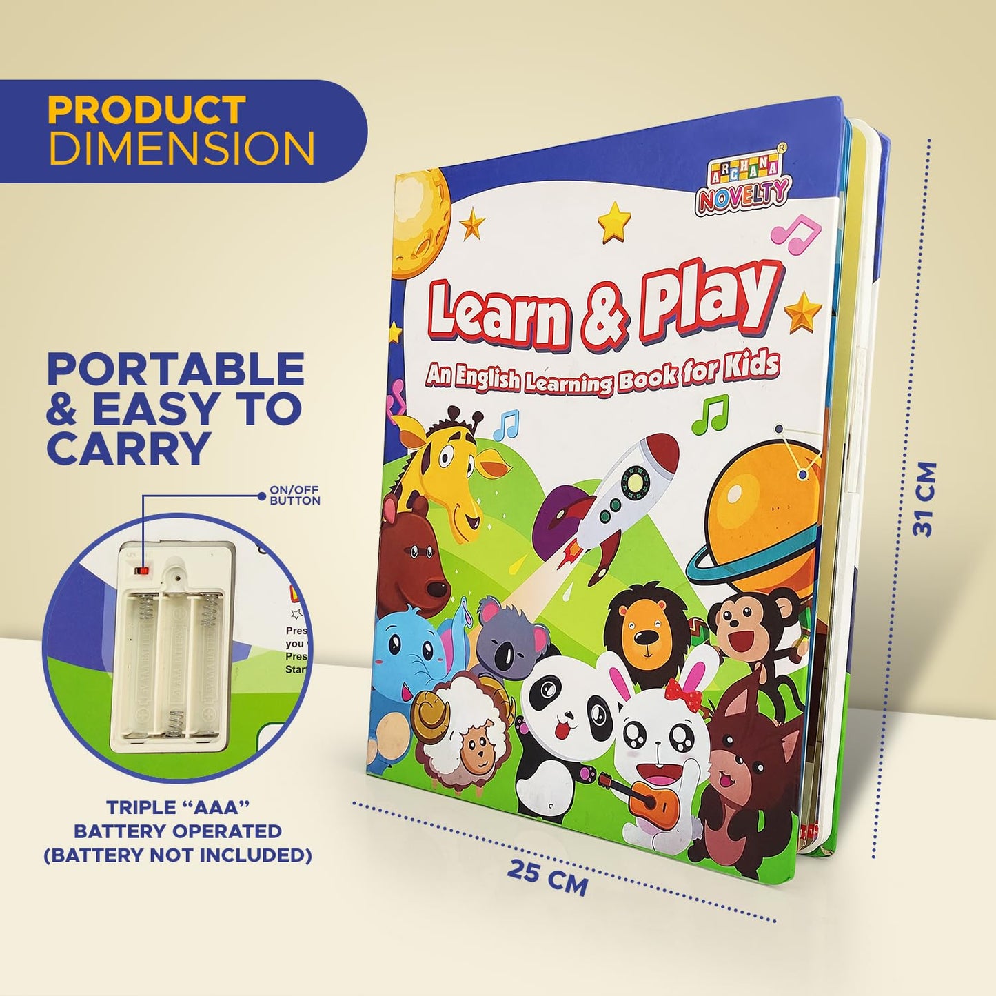 Learn & Play Interactive Sound Book for Kids