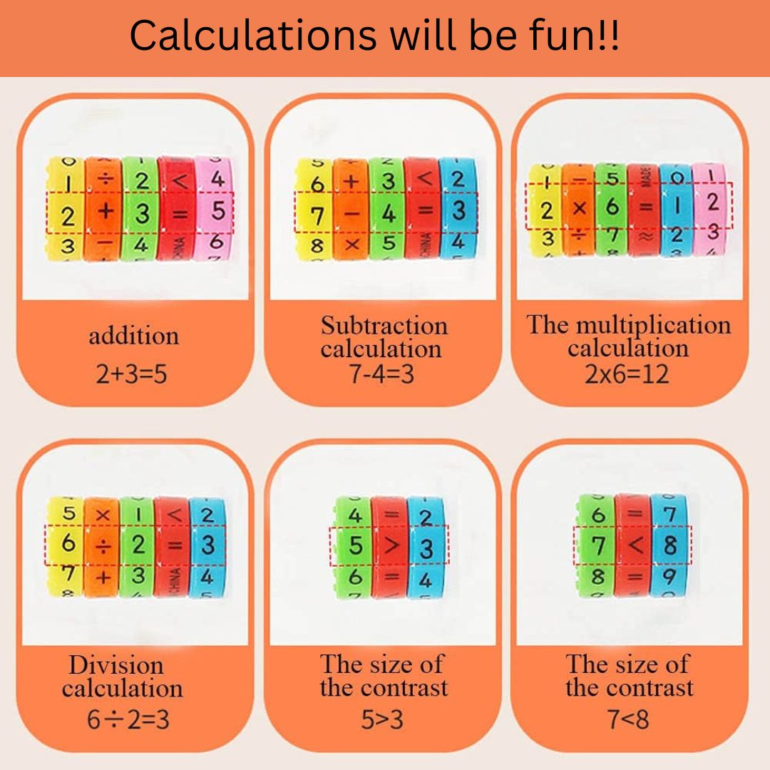 Colorful Magnetic Math Toy