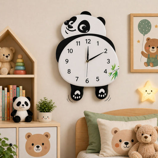 Moving Legs Panda Wall Clock