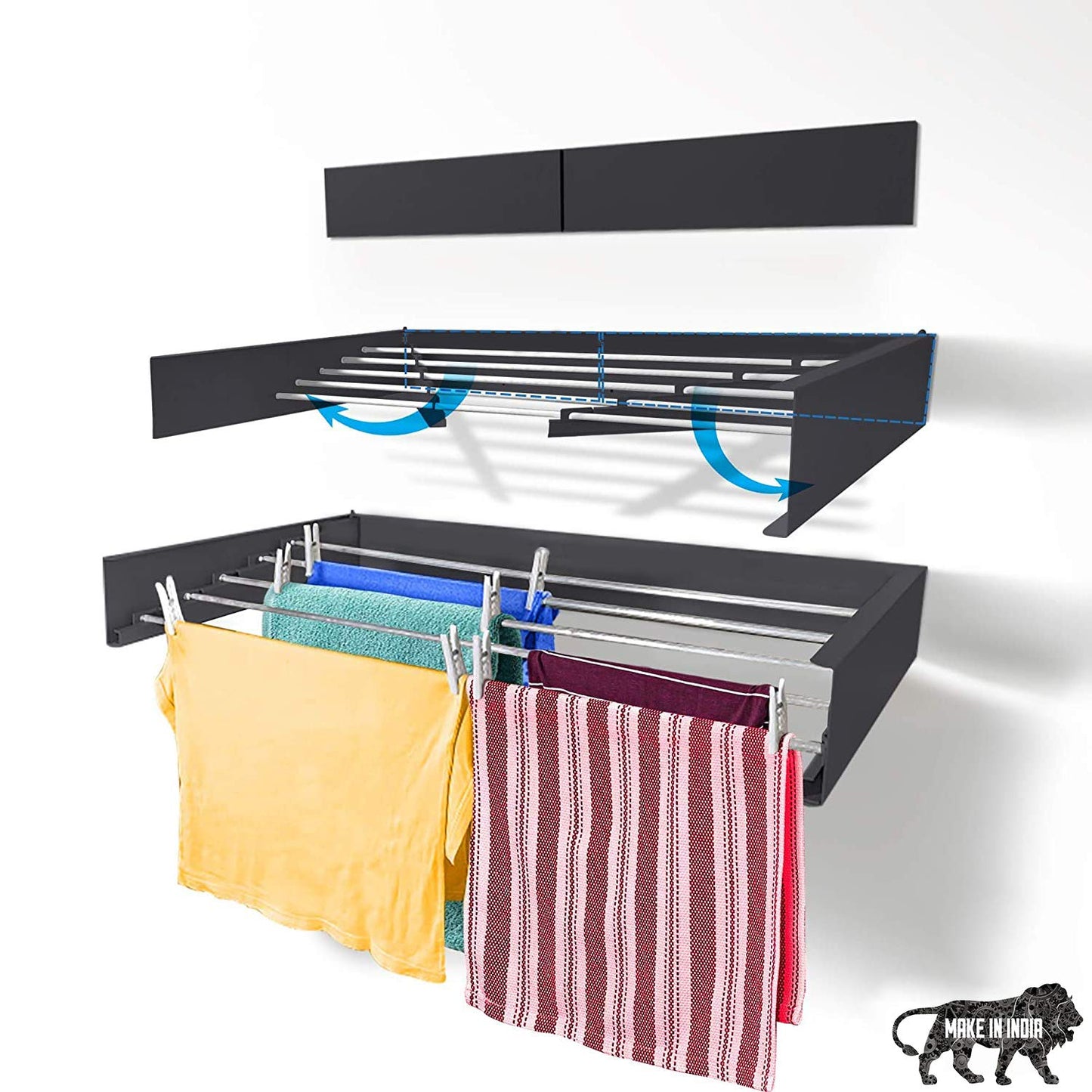 Space saving cloth hanger